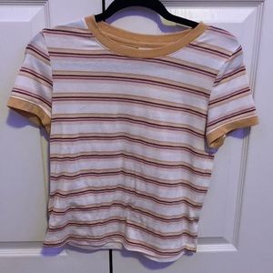 yellow striped shirt